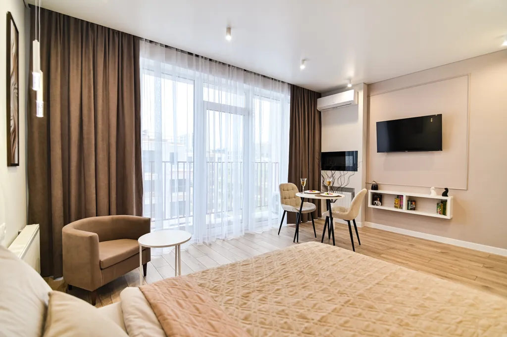 Уютная квартира - студия с кондиционером недалеко от аэропорта — аренда посуточно в Барнаул