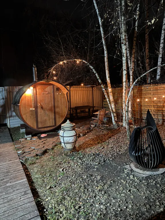 Уютный теплый домик с чаном и баней