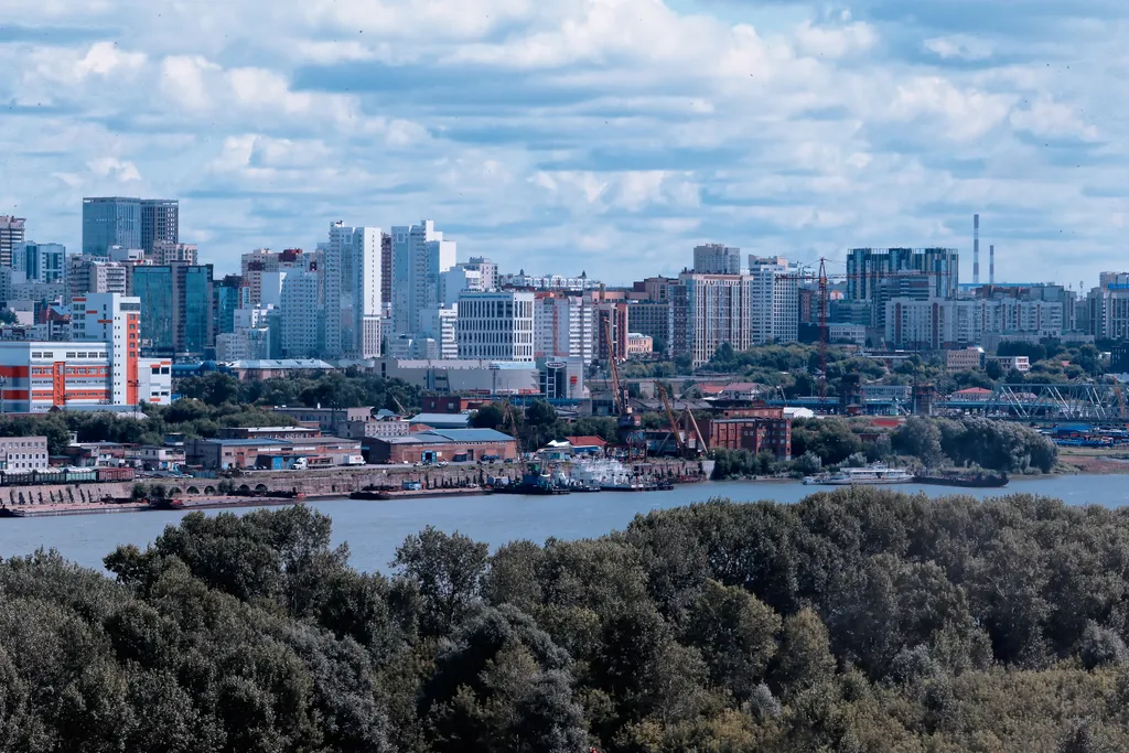 Квартира Уютные апартаменты рядом с аквапарком с видом на реку Обь — Новосибирск