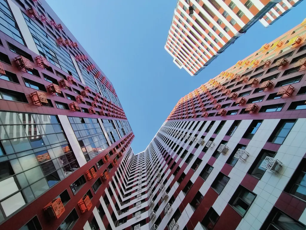 Студия Беж с балконом возле Меги