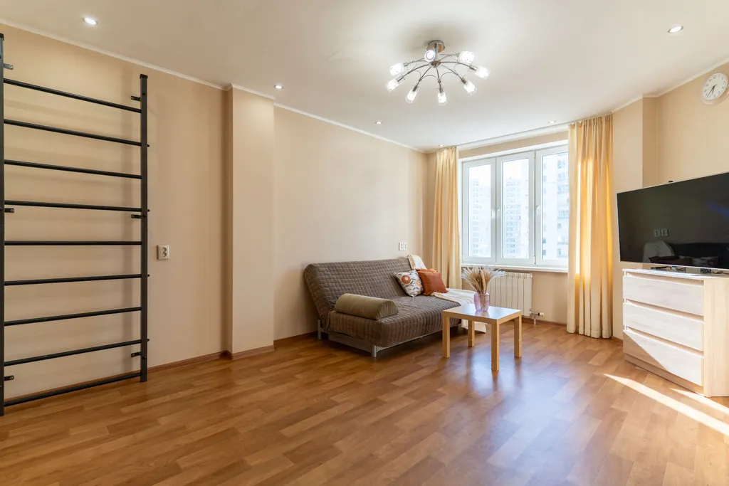 3-комнатная квартира для 5 гостей с балконом