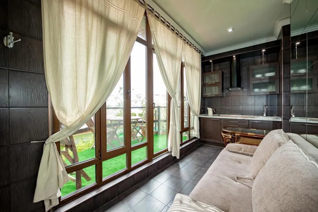 Студия с террасой Классик для 3 гостей на втором этаже