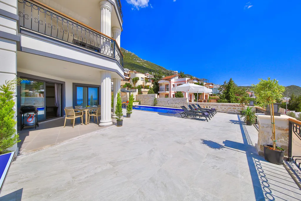 Коттедж Вилла 485 с видом на море и бассейном — Калкан
