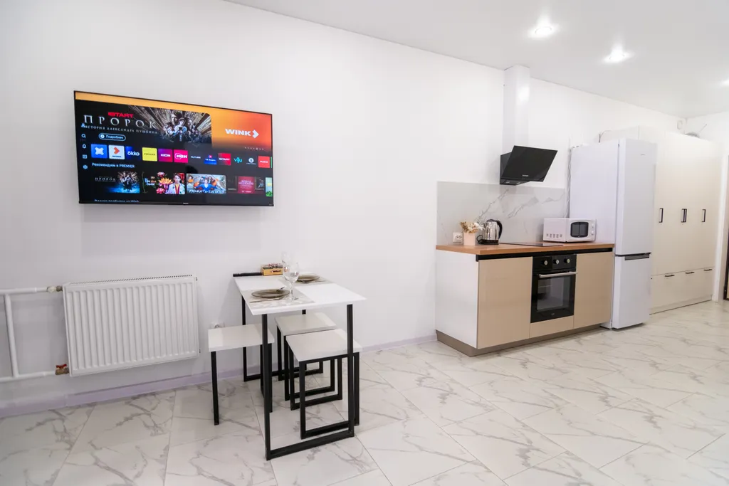 Апартаменты с стильным ремонтом на троих