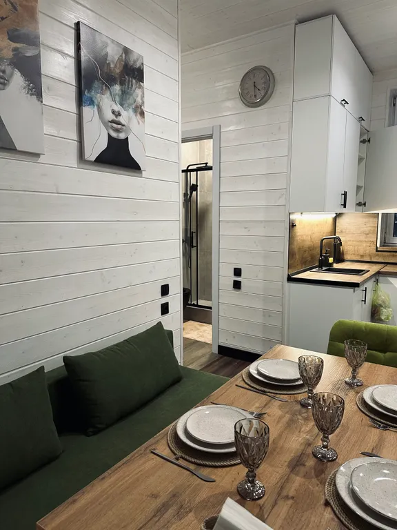 Уютный дом с баней в лесу