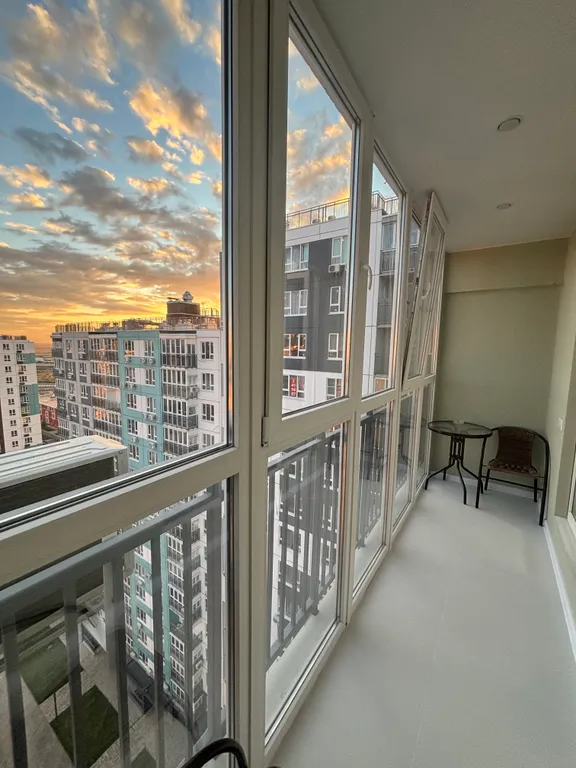 Уютная студия с красивым видом на город