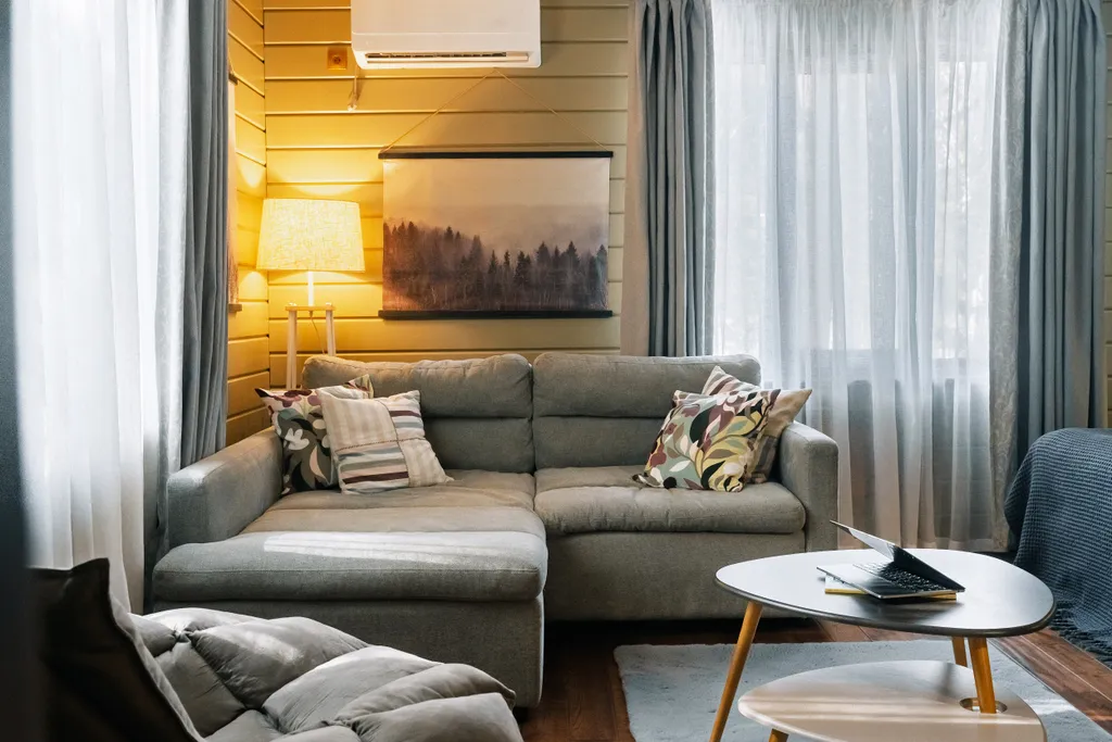 Уютный дом Слипи с видом на лес, террасой и беседкой