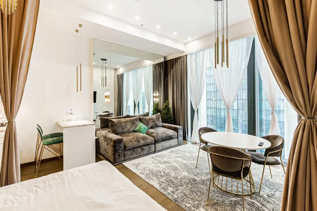 Квартира Апартаменты-студия на 62м этаже в Башне "Нева с видом на башни "Сити". — аренда посуточно в Москва