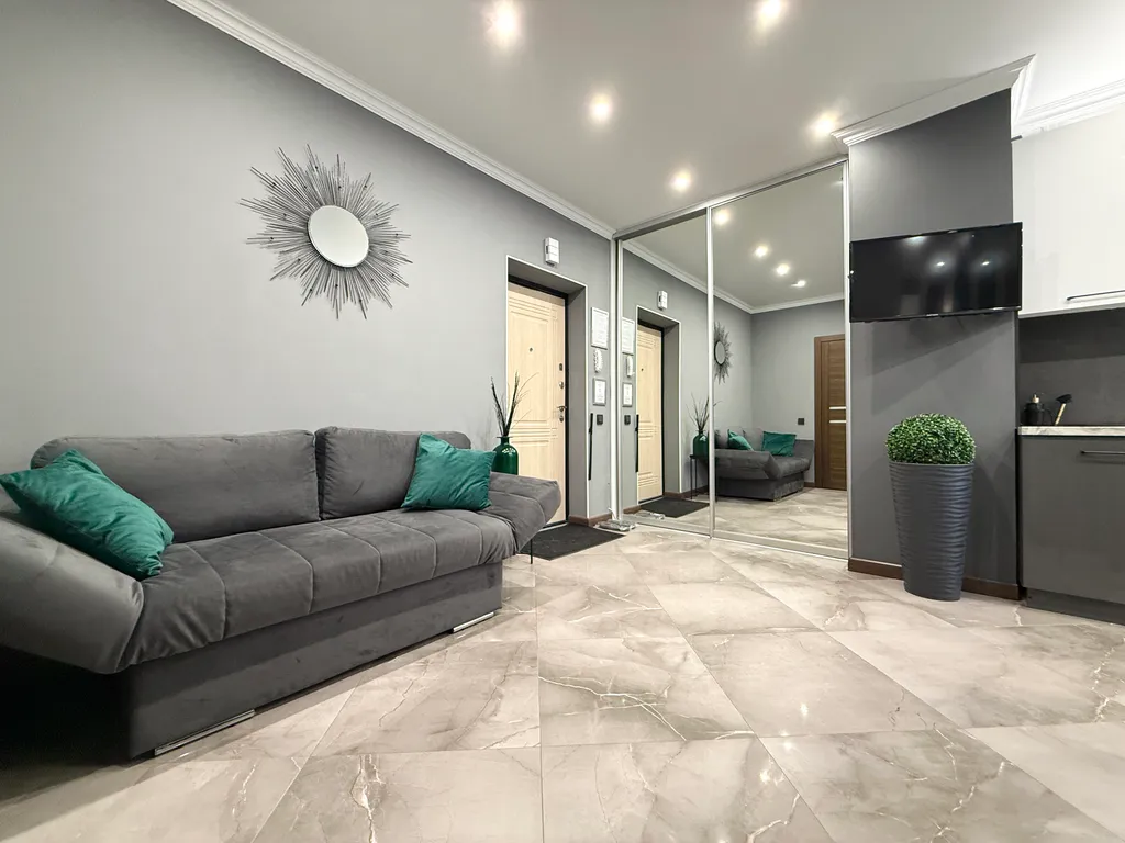 Квартира Квартира Апарты Люкс с террасой, камином, видом на реку в центре Рыбной деревни — Калининград