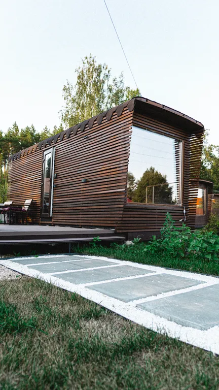 Коттедж Отдых для двоих в домике в лесу — Новая