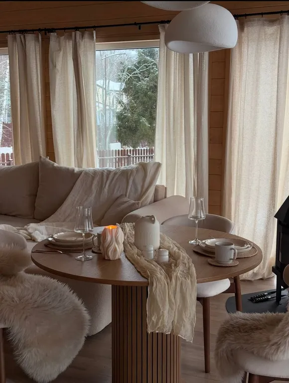 Коттедж Панорамный дом из пинтерест с камином и сауной — Семеновское