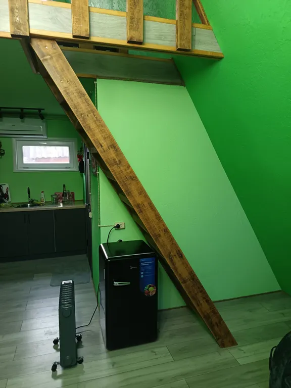 А-фрейм с видом на лес и с банным чаном