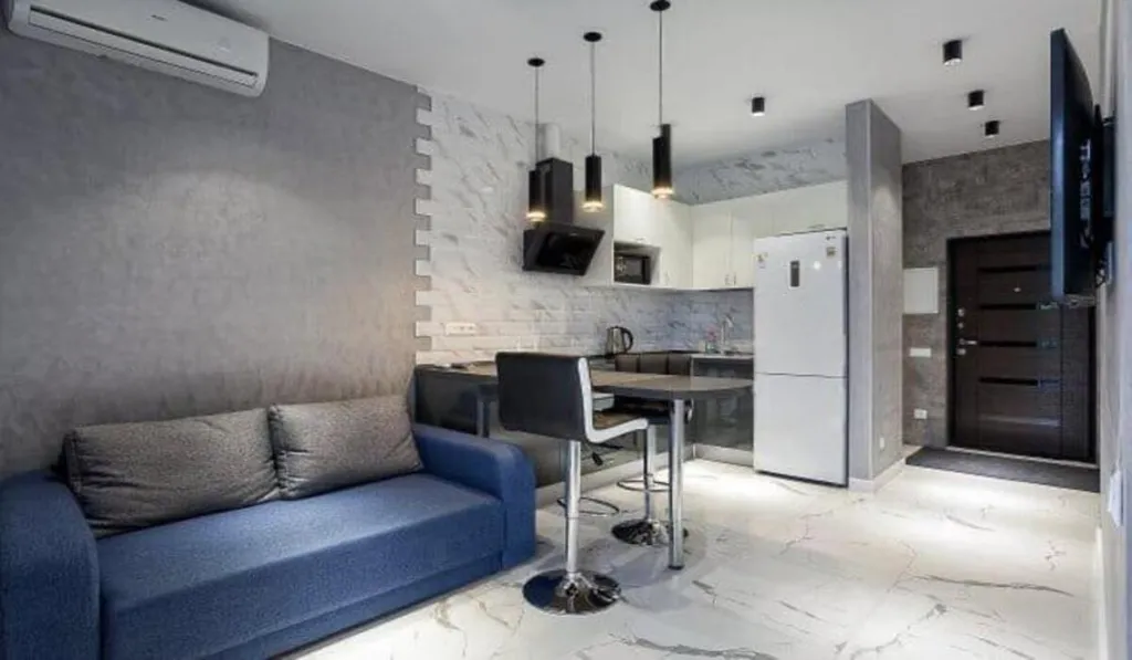 Парк хаус студия с видом на горы в Приморском парке