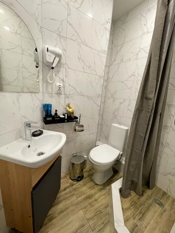 Студия с балконом, видом на море, 3 минуты до пляжа