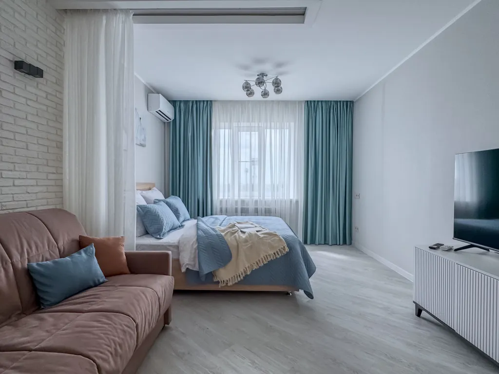 Комфорт для всех – стильная квартира с посудомойкой и smart tv