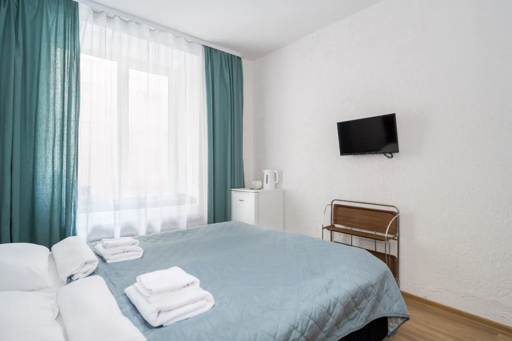 Квартира Комната с санузлом и большой двуспальной кроватью у зоопарка — Санкт-Петербург