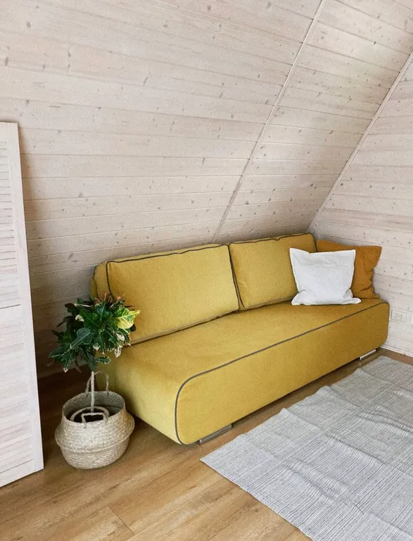 Уютный A-frаme домик на беpегу Bуокcы