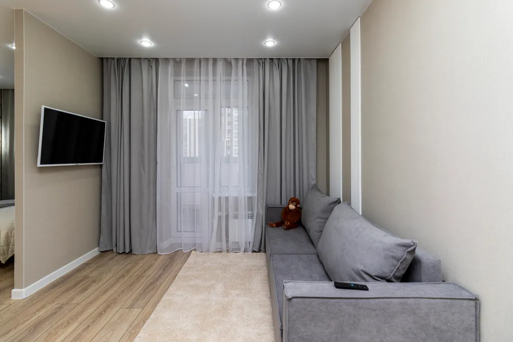 Квартира-студия с дизайнерским ремонтом в новом доме