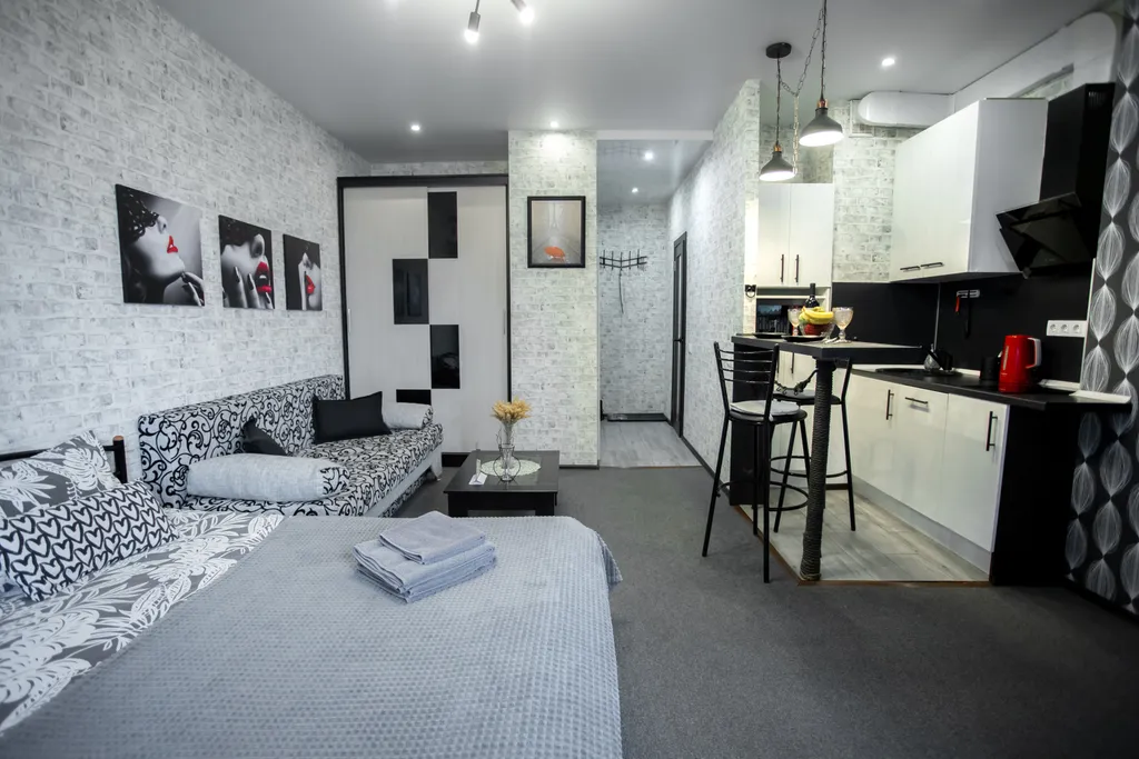 Квартира Квартира Sunny Loft просторная студия в ЖК Савеловский Сити — Москва