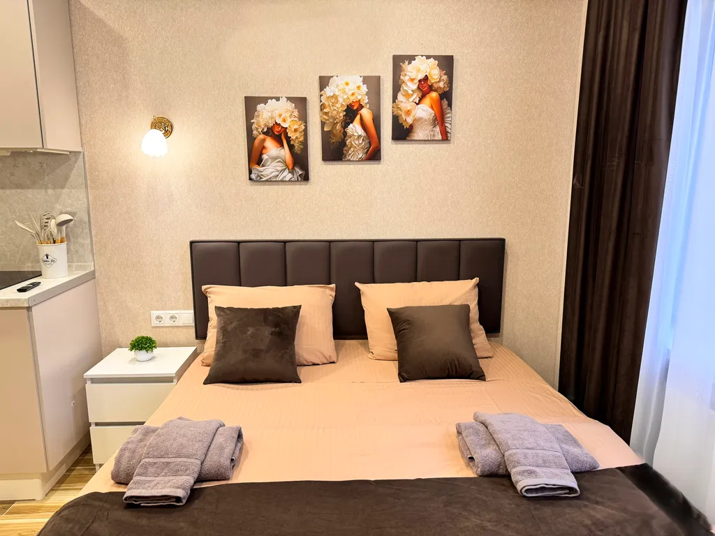 Квартира Студия с двуспальной кроватью — аренда посуточно в Люберцы