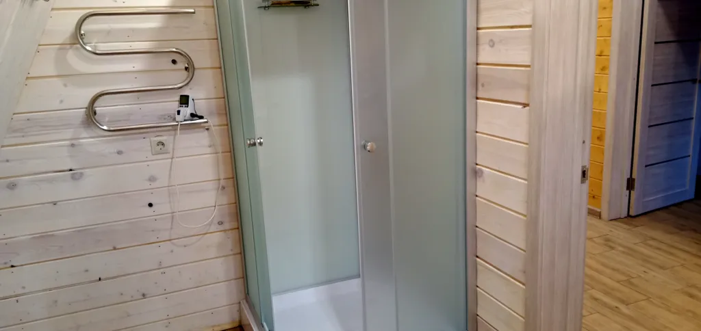 Большой а-фрейм дом с баней с сибирским чаном