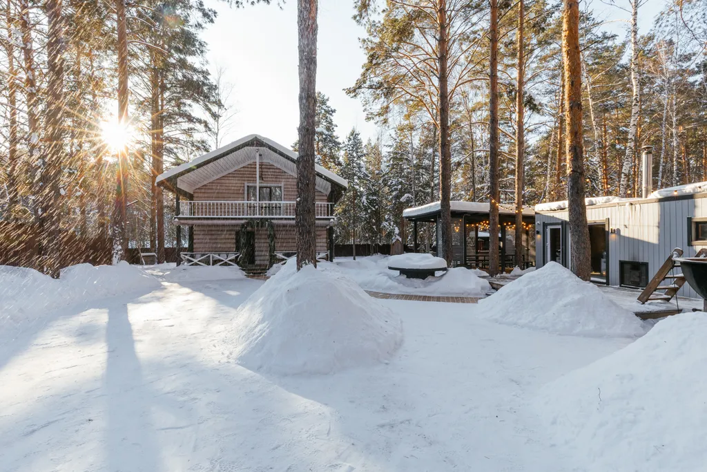 Дом на 11 спальных мест с баней и горячим чаном под открытым небом