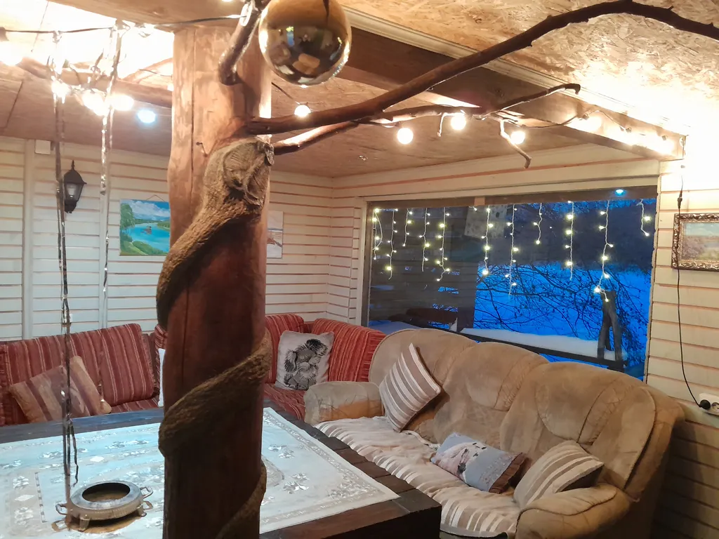 Дом на реке шале Венеция с чаном и вместительной банькой