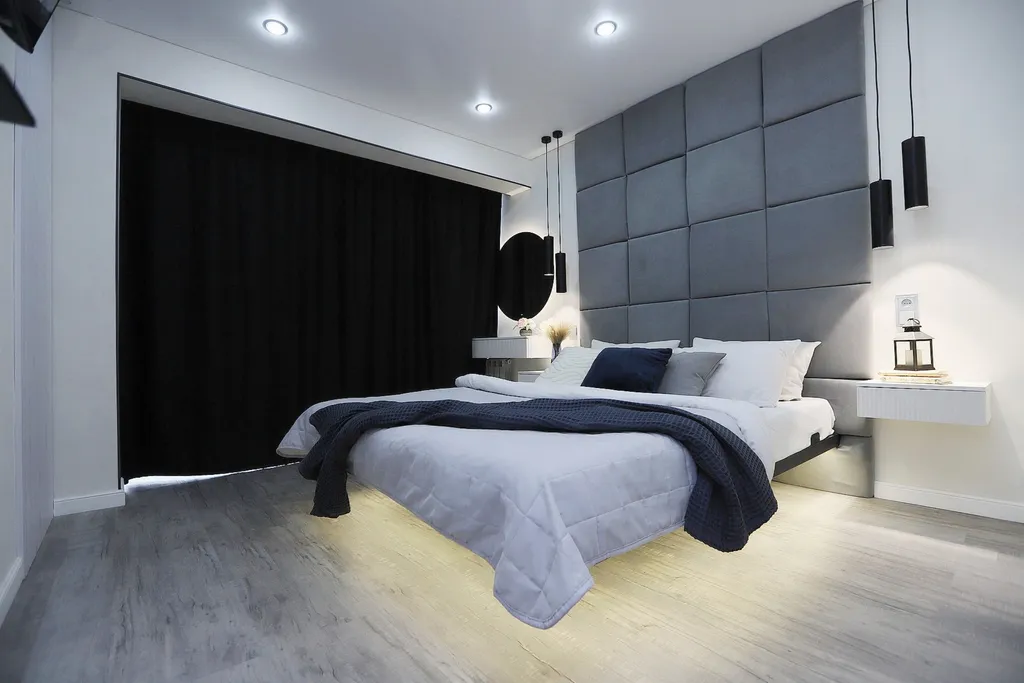 Квартира на 23-м этаже с парящей кроватью