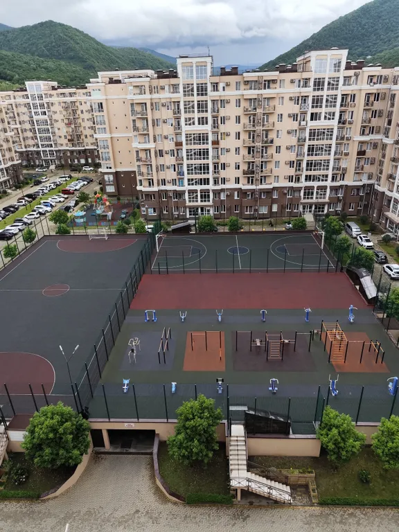 Квартира на 9 этаже с балконом, вид на горы, п. Лазареаское, Сочи