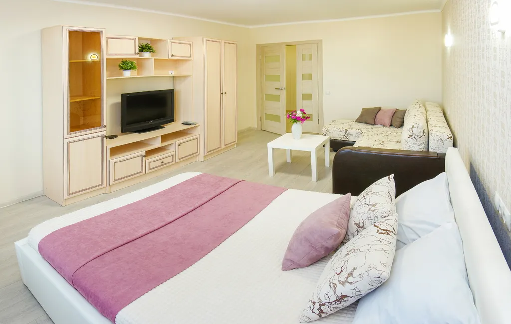 Просторная светлая 1-комнатная квартира у Гран-при и Олимп-пять.