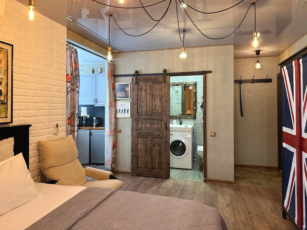 Студия Европа с террасой и кухней