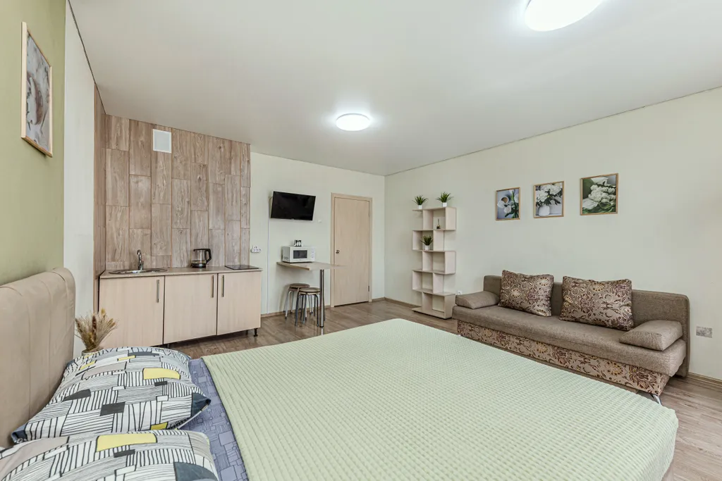 Уютная студия рядом с ЧелГУ в современном м-не Академ Riversaide