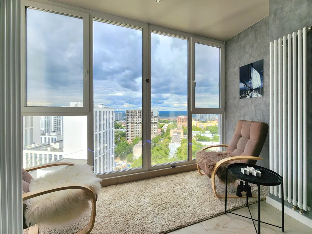 Квартира Панорамный люкс Мечта с камином и видом на Волгу и город — аренда посуточно в Самара