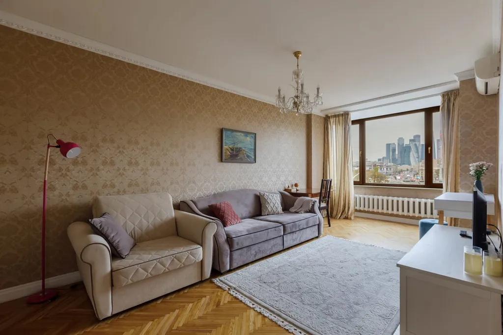 Квартира Квартира Самая лучшая с панорамным видом на Москву-Реку, Сити и парковкой — Москва