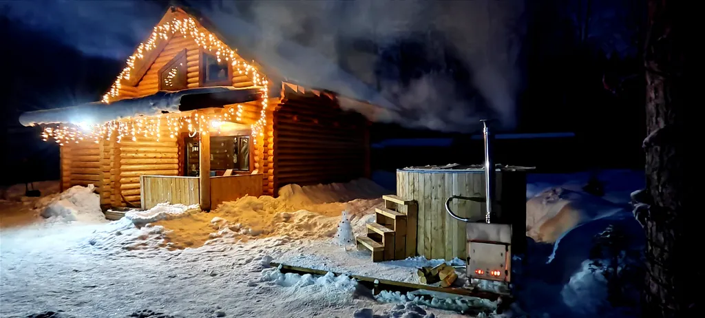 Коттедж Дом Теремок на берегу озера в Карелии с сауной — Верховье