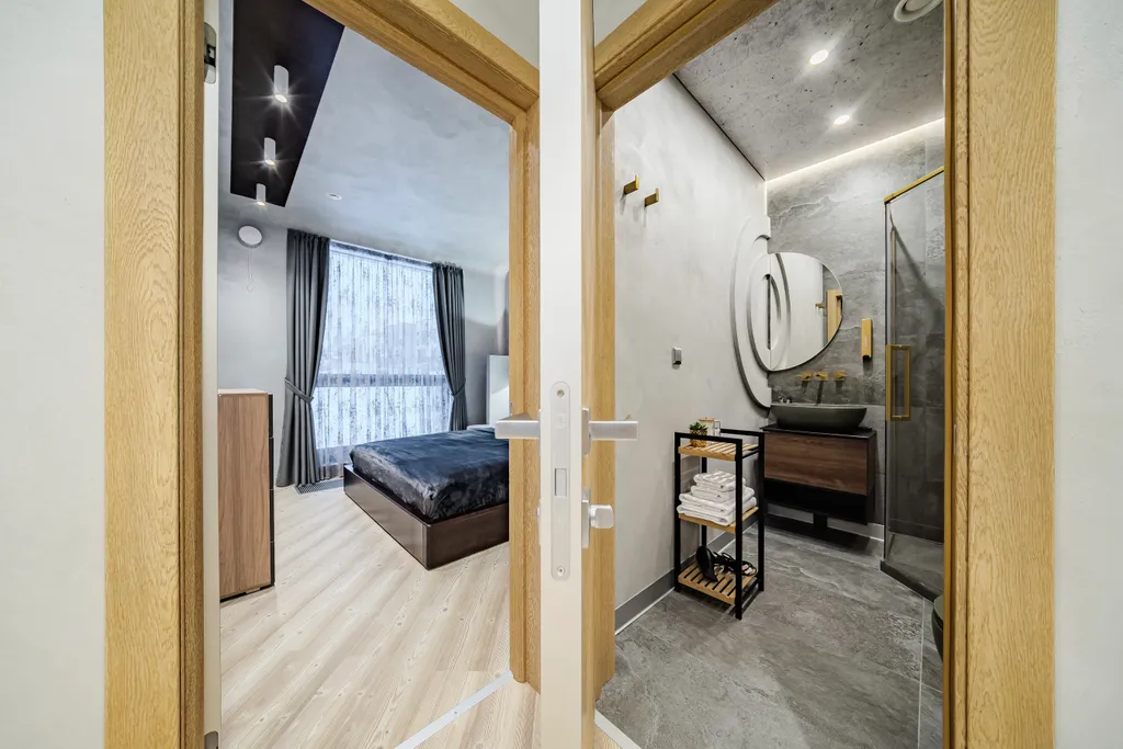 Охтаинн 2-11 с 1 спальней и с видом на горную деревню