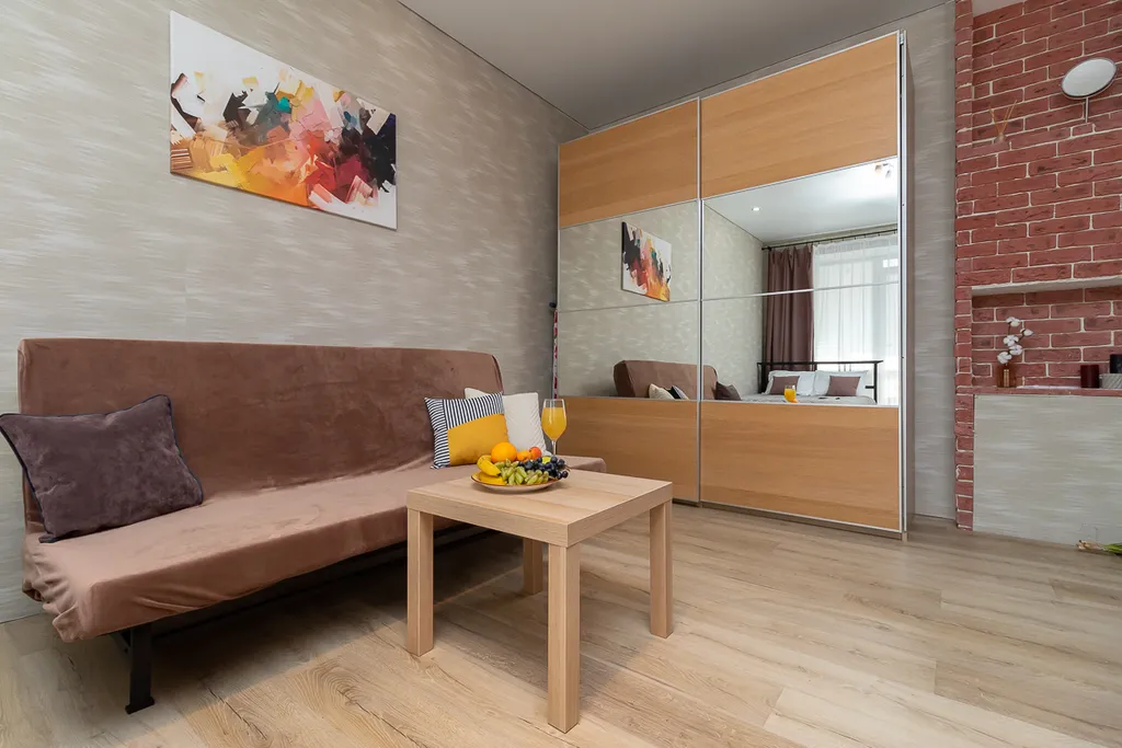 Квартира Хэппи Хаус Студия в стиле лофт в Кузьминках — Омск