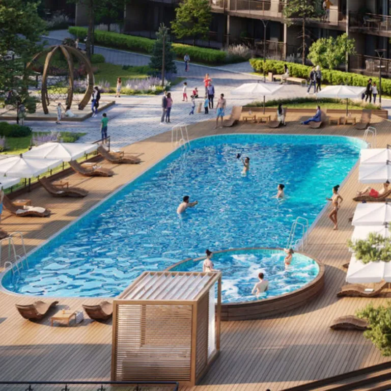 Квартира Квартира Апартамент с бассейном в ЖК бизнес класса у моря — Анапа