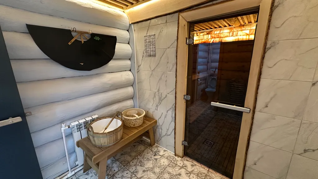 Гостевой дом с баней и чаном в Парковом