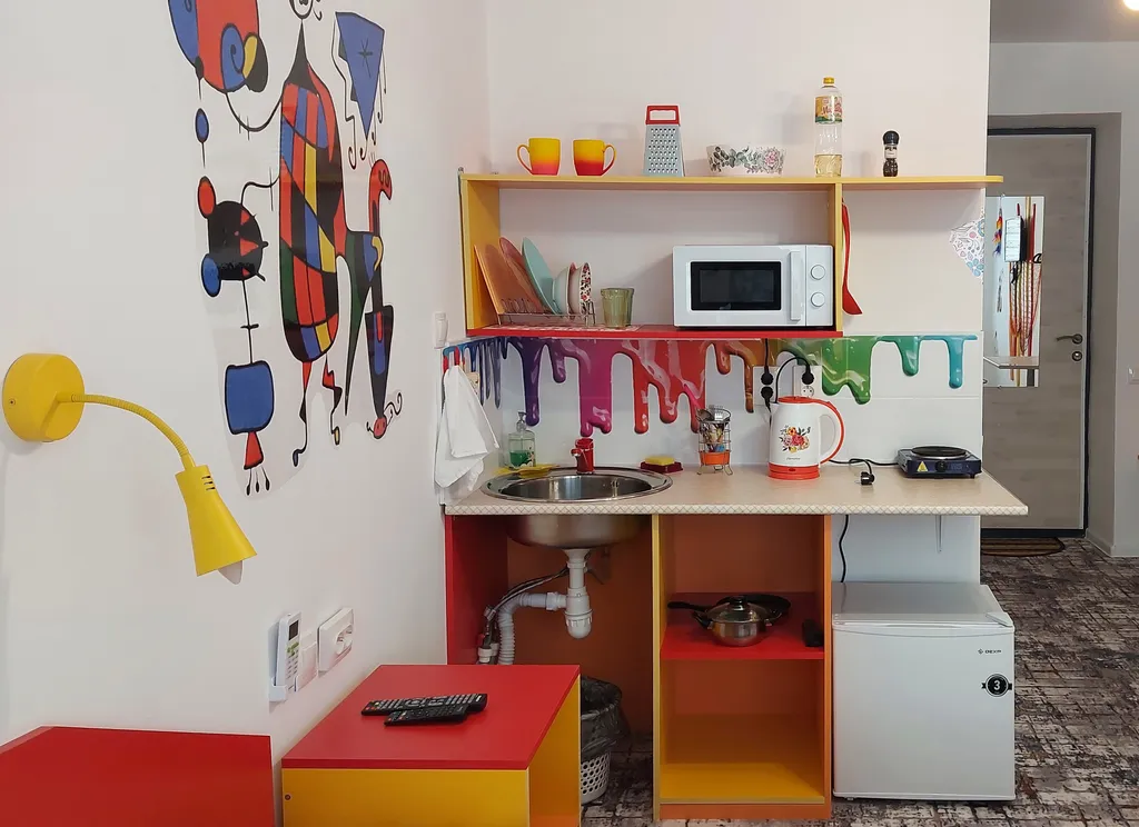 Студия Клюква в тихом районе с бесконтактным заселением