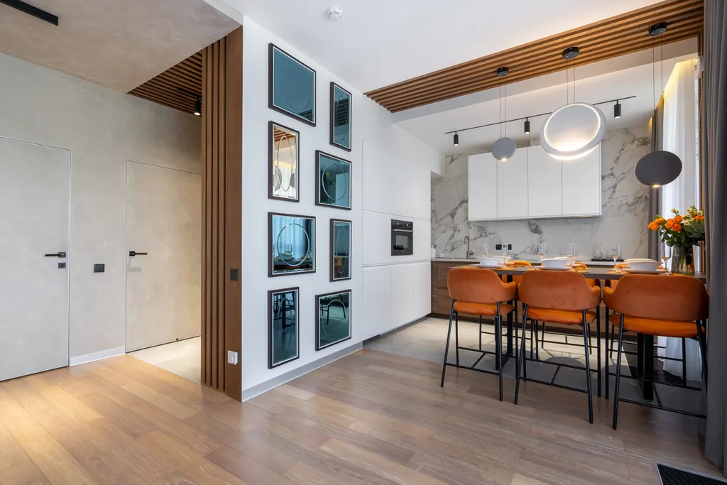 Дизайнерские апартаменты Охта КраСКИ Orange