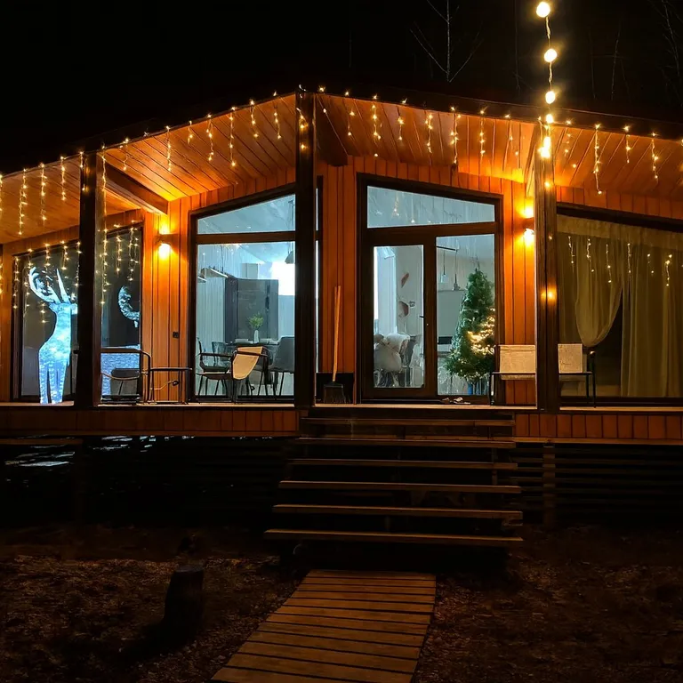 Коттедж Уютный трёхкомнатный домик в лесу с баней — Алексино