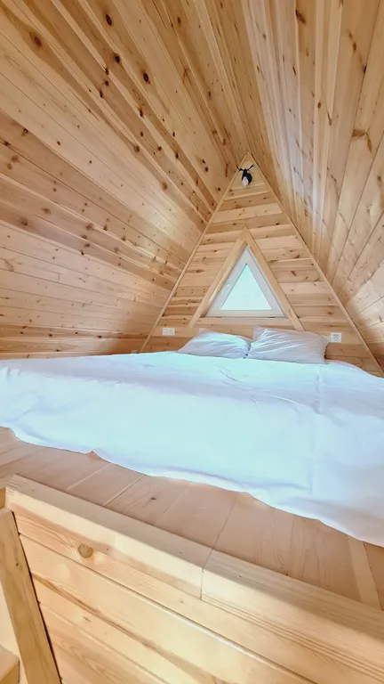 А-фрейм с видом на горы