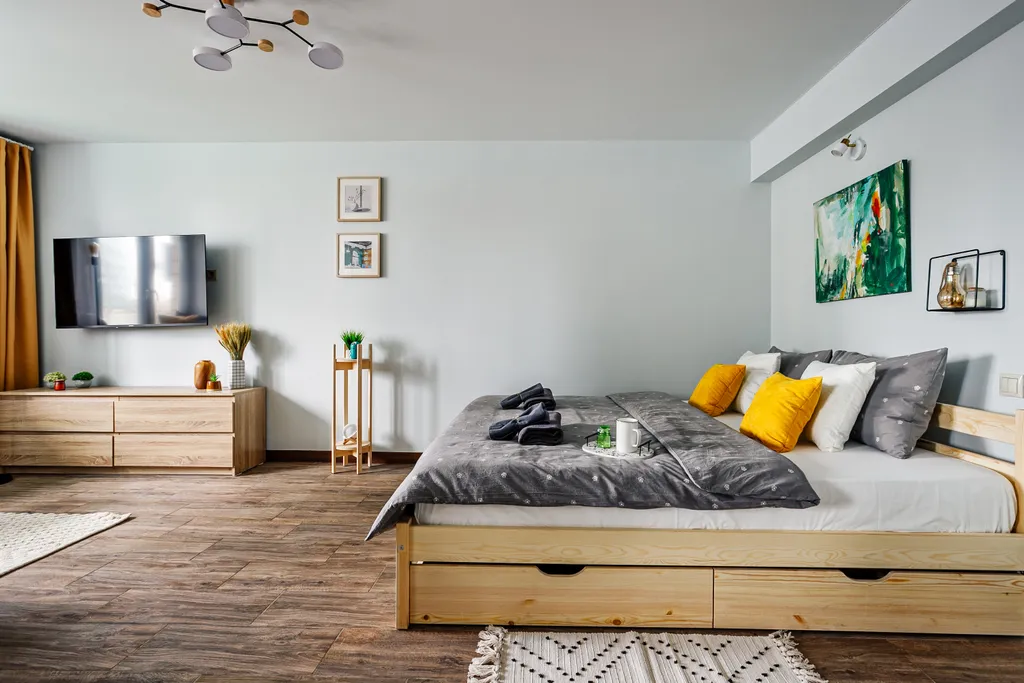 Квартира Квартира Butyrsky cozy apartment with terrace, parking and king-size bed — Москва