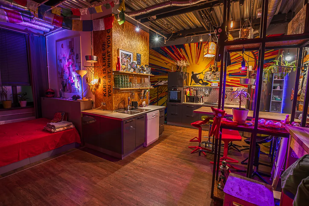 Стильный лофт - апартаменты, можно шуметь 24/7, супер звук