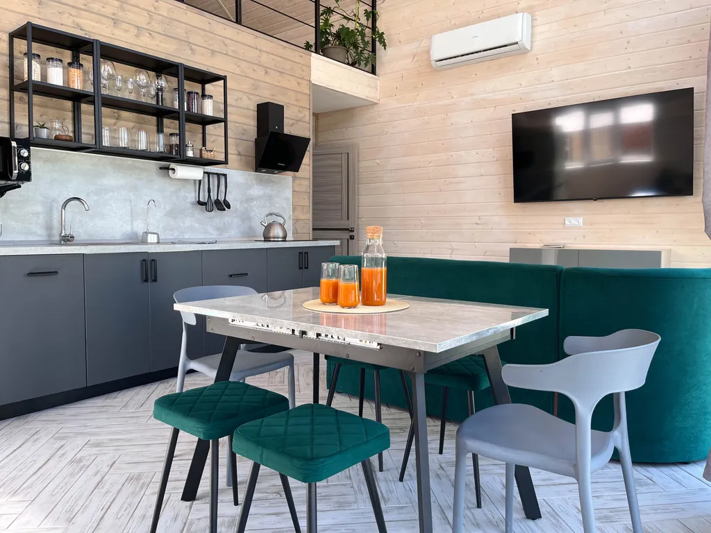 Дом отдыха барнхаус у Волги с баней и банным чаном