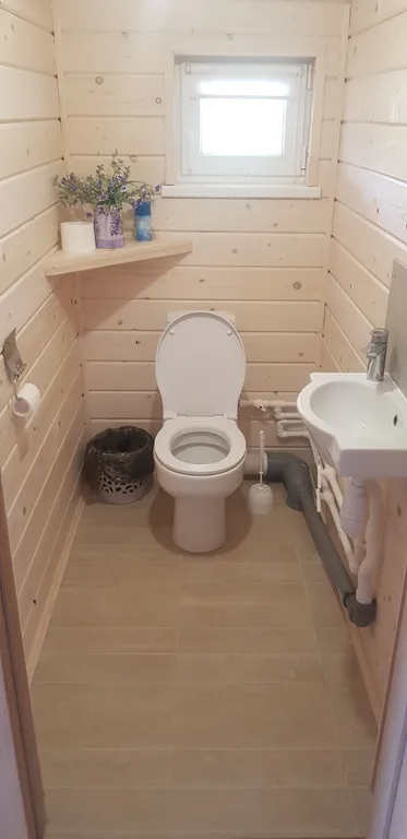 Дом Жемчужный с баней и купелью на первой линии базы «Онегинхутор»