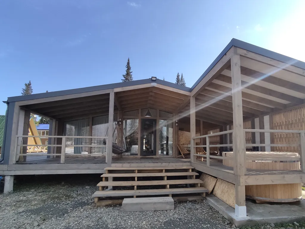 Коттедж Уютный дом с видом на горы в стиле лофт с баней — аренда посуточно в Шерегеш