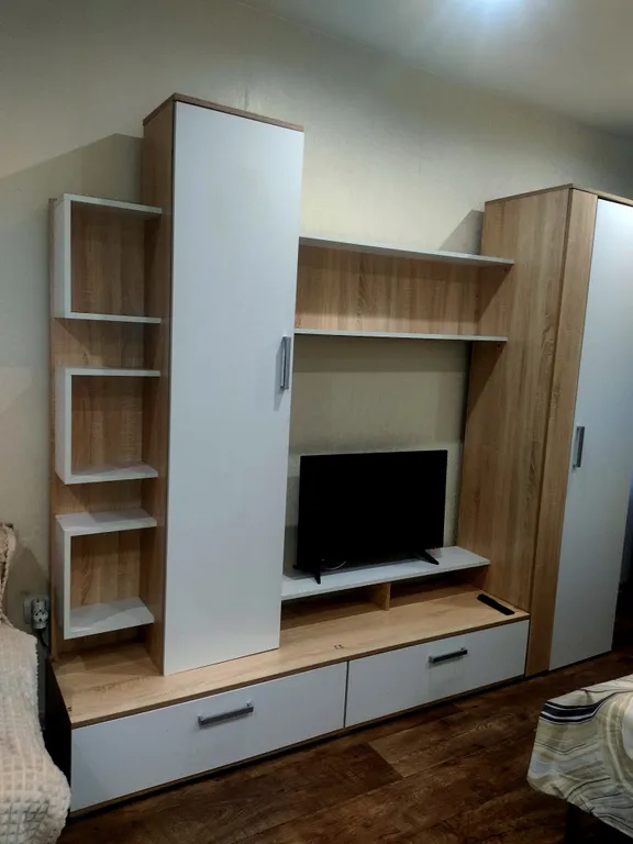 Бежевая квартира студия рядом со станцией метро Девяткино