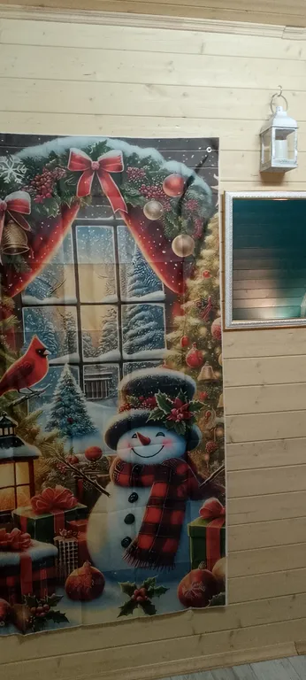 Стильный A-frame с баней/сауной и сибирским чаном на дровах.